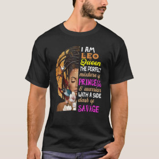Queen Birthday Leo Girl, juli eller augusti T Shirt