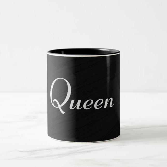 Queen Black Elegant Två-Tonad Mugg (Center)