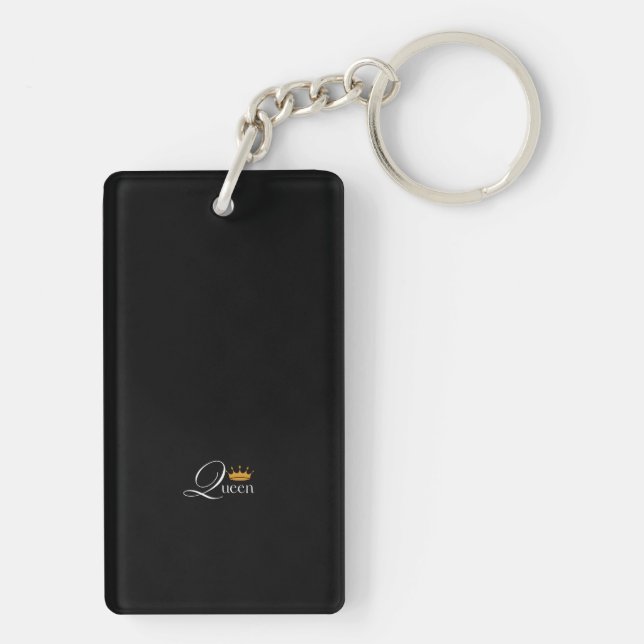 Queen Black Keychain: För Royalet i dig (Baksidan)