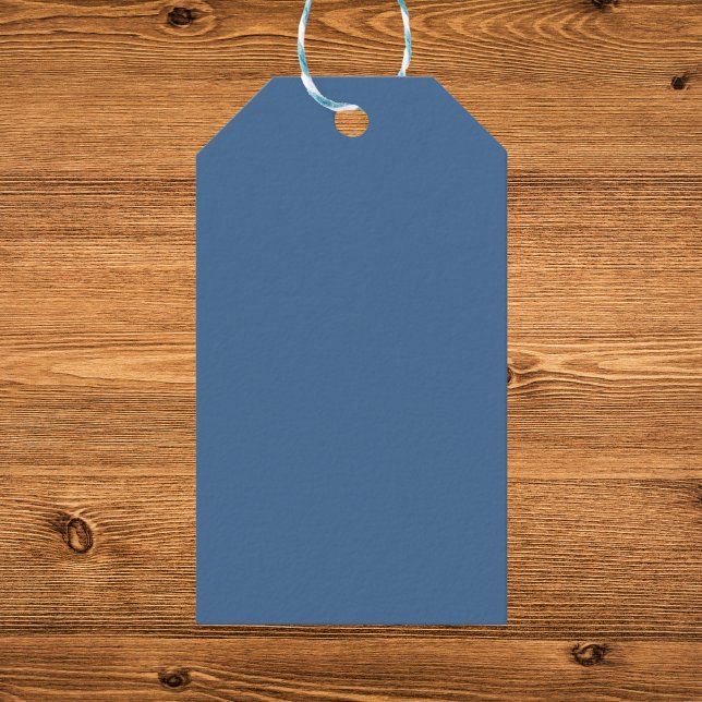 Queen Blue Solid Färg Presentetikett (Skapare uppladdad)