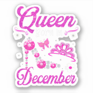 Queen Born i december Grattis på födelsedagen till Klistermärken