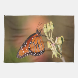 Queen Butterfly på gren Kökshandduk