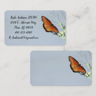 Queen Butterfly Visitkort