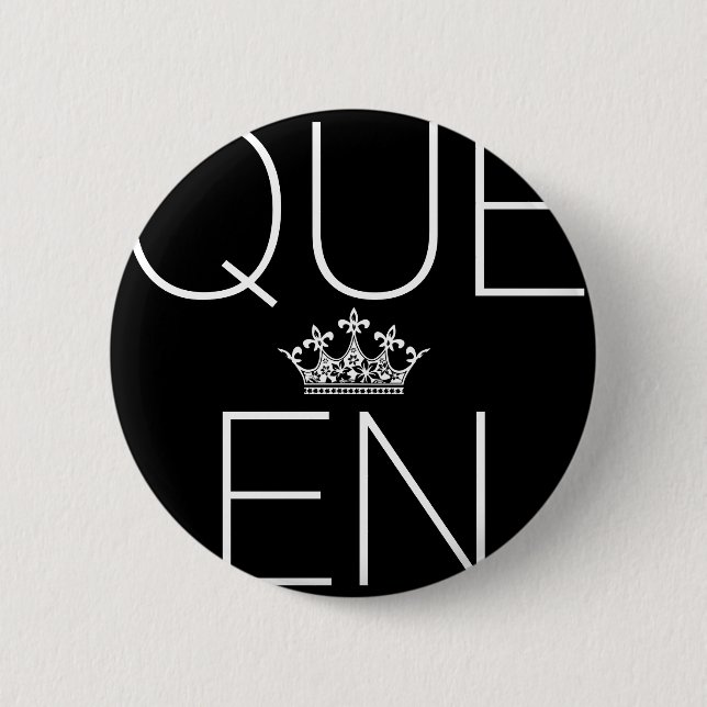 Queen Button Flair - Välj färg Knapp (Framsida)