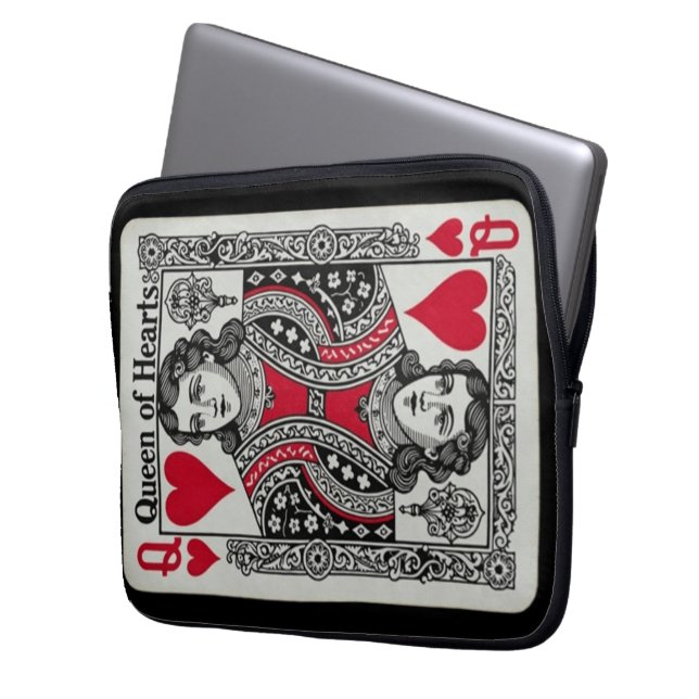 QUEEN CARD LAPTOP FODRAL (Framsidan Vänster)