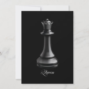 Queen Chess Biet Halloween Costume Chess Älskare Julkort