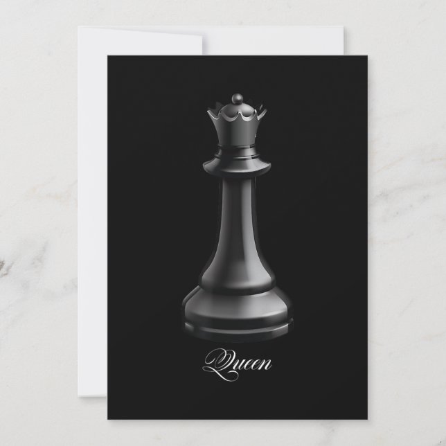 Queen Chess Biet Halloween Costume Chess Älskare Julkort (Framsida)