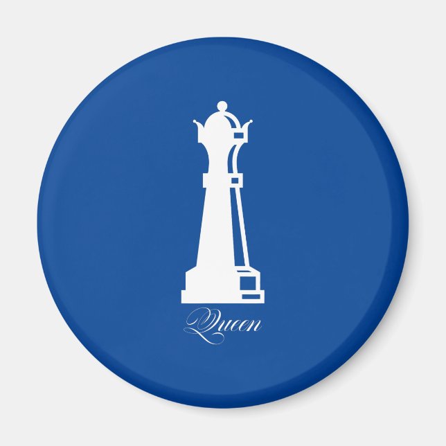 Queen Chess Biet Halloween Costume Chess Älskare Magnet (Framsidan)