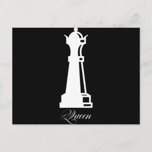 Queen Chess Biet Halloween Costume Chess Älskare Meddelande Vykort
