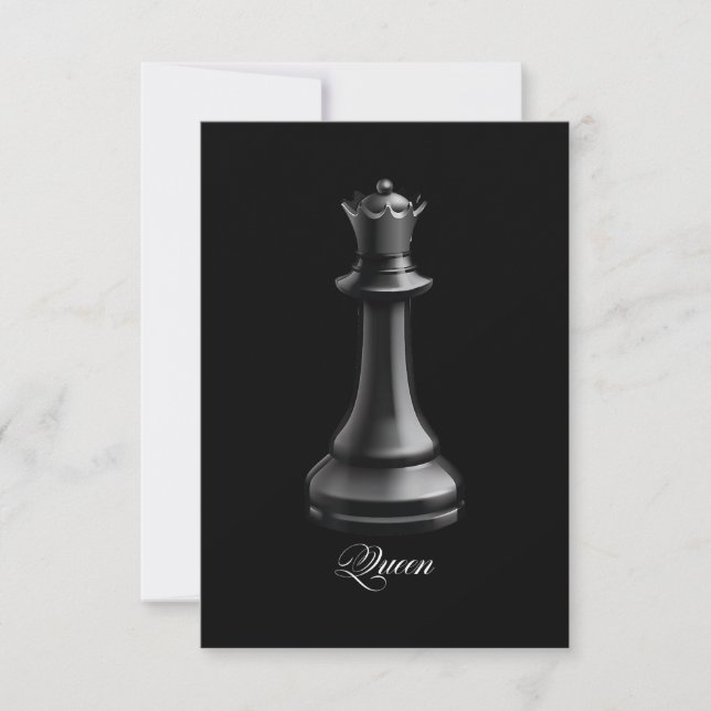 Queen Chess Biet Halloween Costume Chess Älskare OSA Kort (Framsida)
