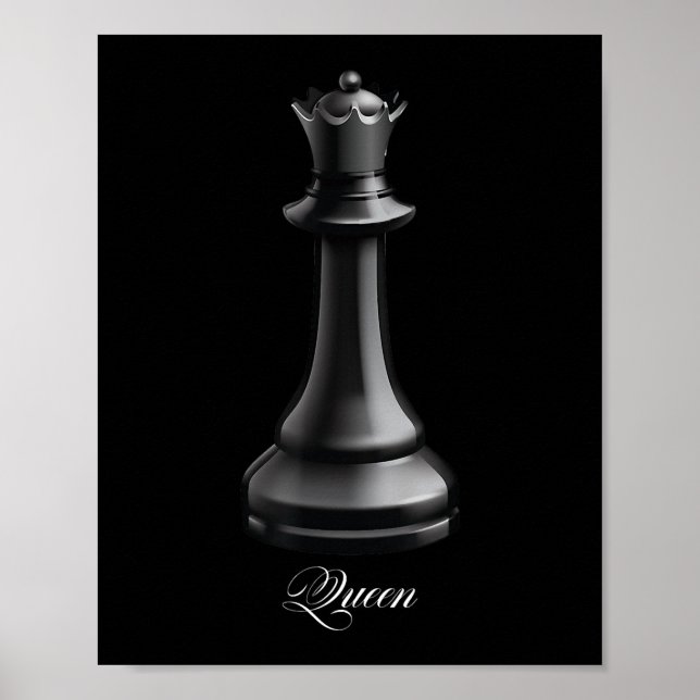 Queen Chess Biet Halloween Costume Chess Älskare Poster (Framsidan)