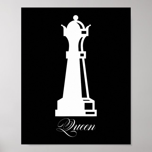 Queen Chess Biet Halloween Costume Chess Älskare Poster (Framsidan)