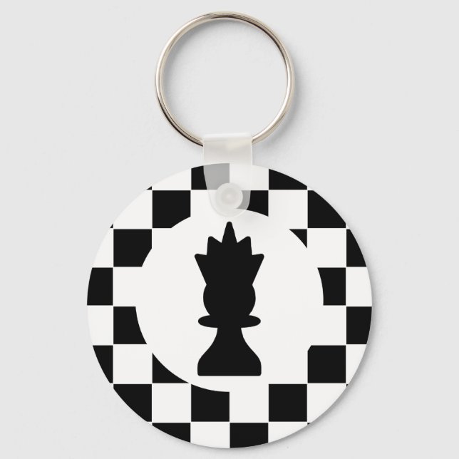Queen Chess Biet - Keychain - Chess Party favors Nyckelring (Framsida)