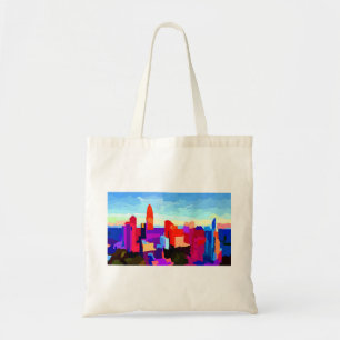Queen City Charlotte Skyline Tygkasse