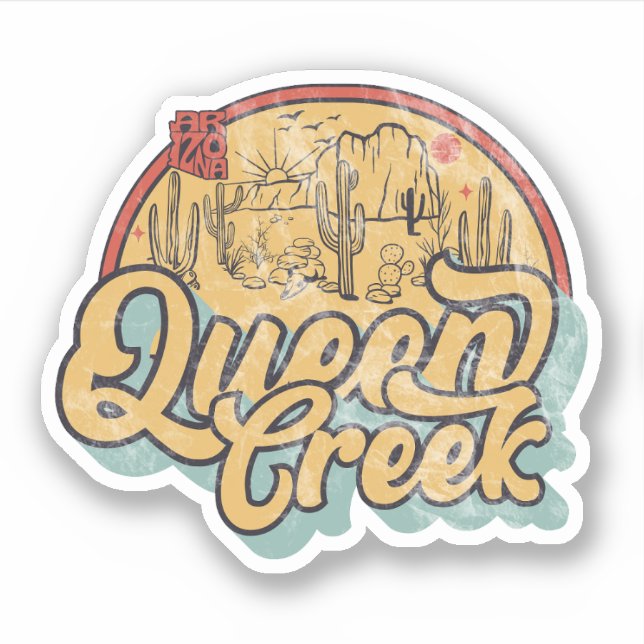 Queen Creek, Arizona  Klistermärken (Framsida)