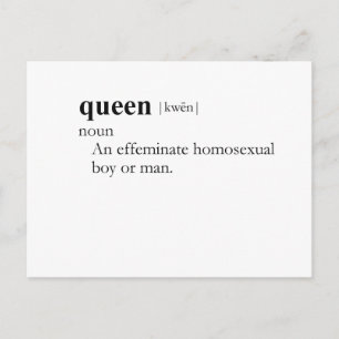 QUEEN (definition) Vykort