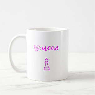 Queen - den mäktigaste Biet i Chess Coffee Mu Kaffemugg