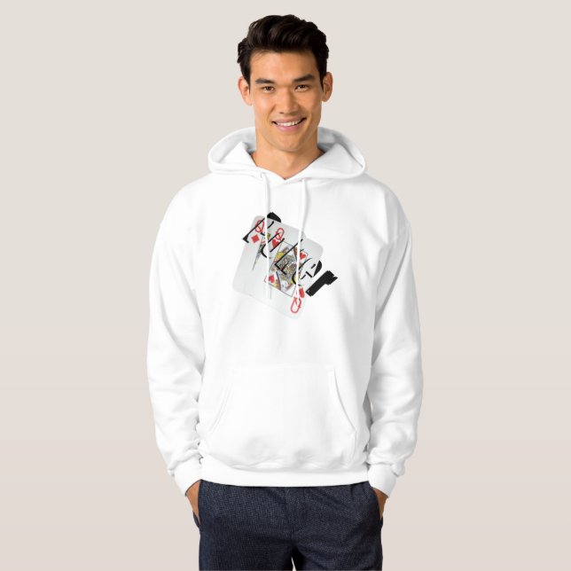 Queen Dimensional Poker Logotyp, Manar Sweatshirt (Hel framsida)