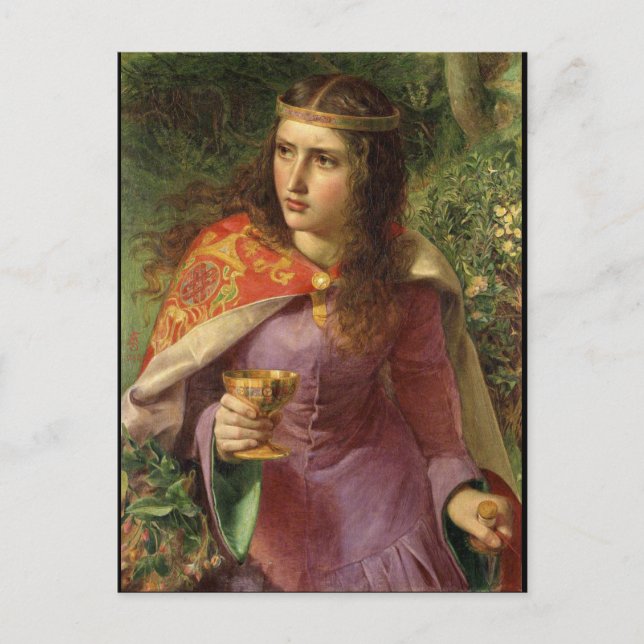 Queen Eleanor, c. 1858 ingiven av Frederick Sandys Vykort (Framsida)