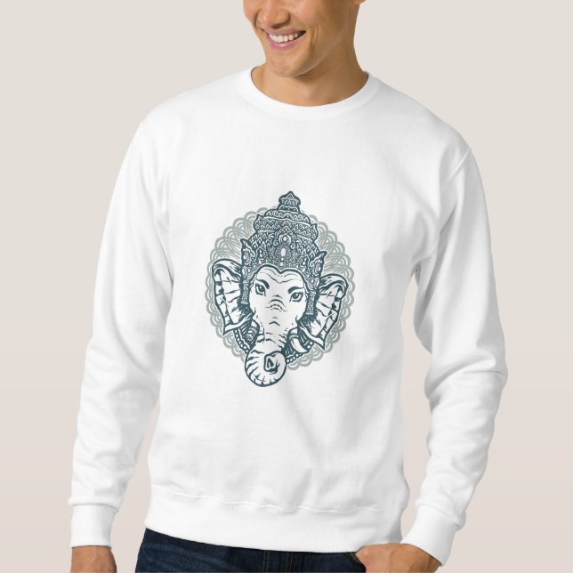 Queen Elephant Lång Ärmad Tröja (Framsida)