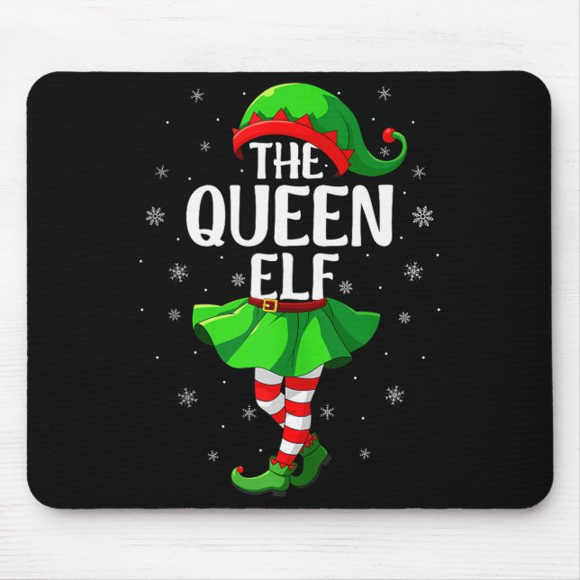 Queen Elf Christmas Girls Women Elf Squad Xmas Fam Musmatta (Framsidan)