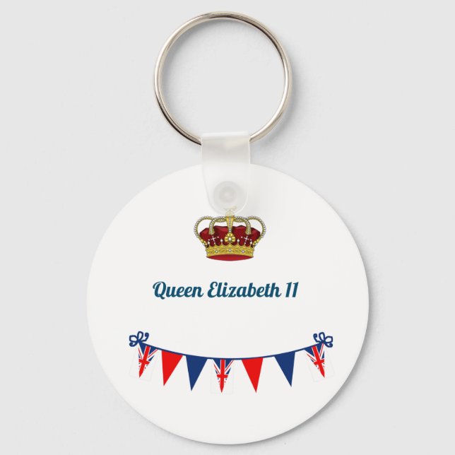 Queen Elizabeth 11 Nyckelring (Framsida)