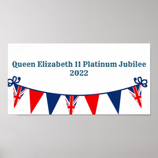 Queen Elizabeth 11 Platinum Jubilee Poster (Framsidan)