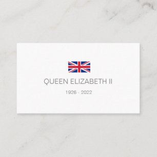 Queen Elizabeth 2:a Affärskortet Visitkort