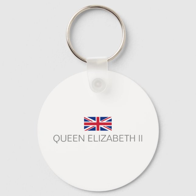 Queen Elizabeth 2nd Keychain Nyckelring (Framsida)