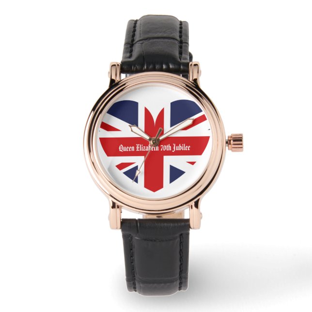 Queen Elizabeth 70th Jubilee Armbandsur (Framsida)