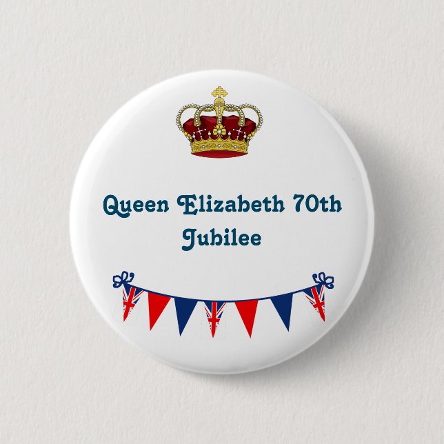 Queen Elizabeth 70th Jubilee Knapp (Framsida)