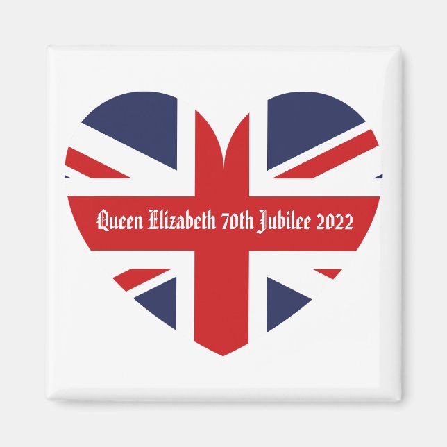 Queen Elizabeth 70th Jubilee Magnet (Framsidan)