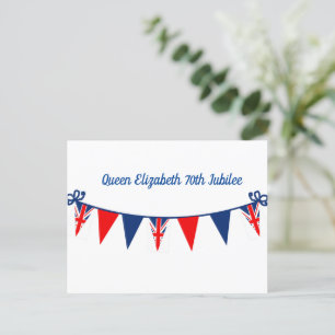 Queen Elizabeth 70th Jubilee Vykort