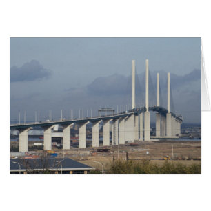Queen Elizabeth Bridge, Dartford, England Hälsningskort