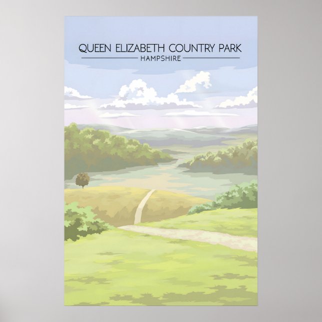 Queen Elizabeth Country Park Hampshire Resa Poster (Framsidan)