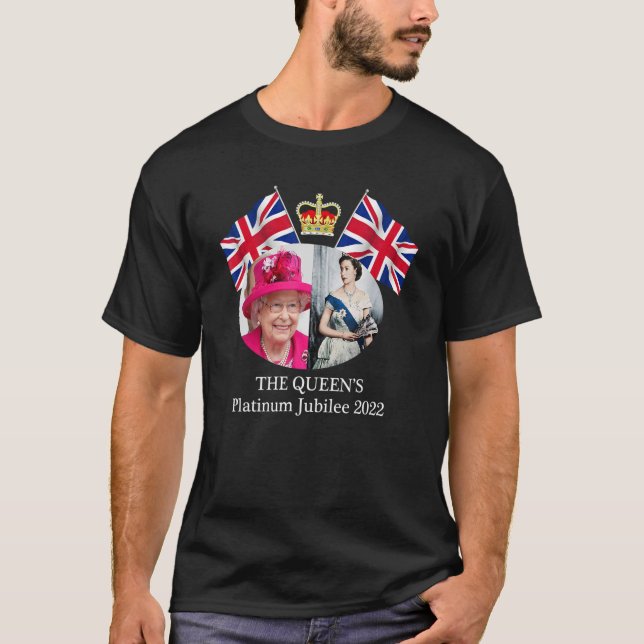 Queen Elizabeth Eth II Platinum Jubilee 2022 Celib T Shirt (Framsida)