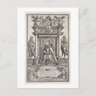 Queen Elizabeth I (1533-1603) som Geograp Patron Vykort