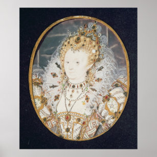 Queen Elizabeth I, 1595-1600 Poster