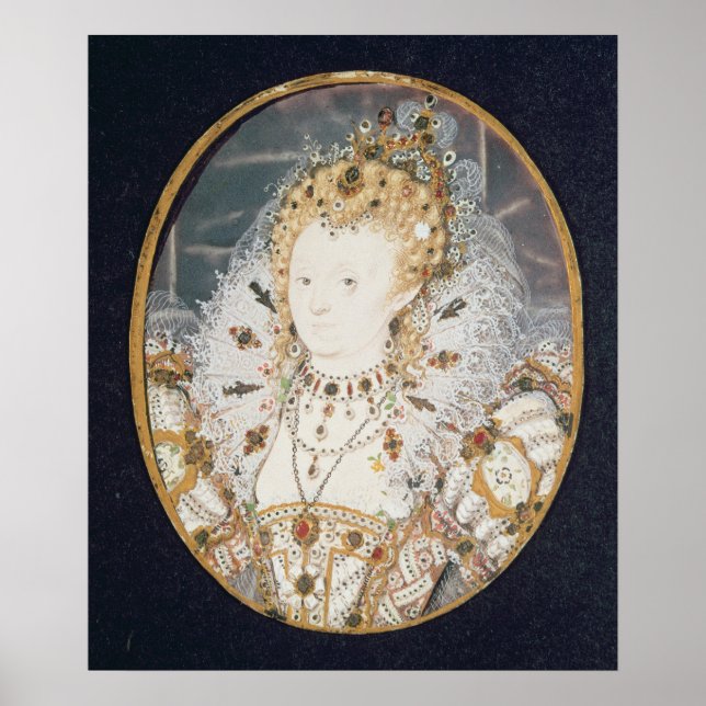 Queen Elizabeth I, 1595-1600 Poster (Framsidan)