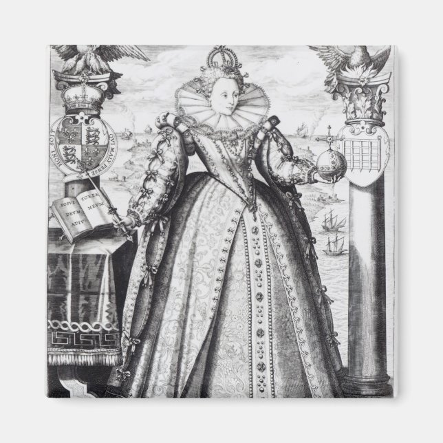 Queen Elizabeth I 1596 Magnet (Framsidan)