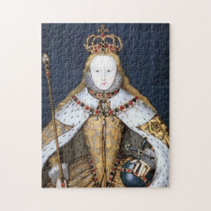 Queen Elizabeth I av England i Coronation Robe Pussel