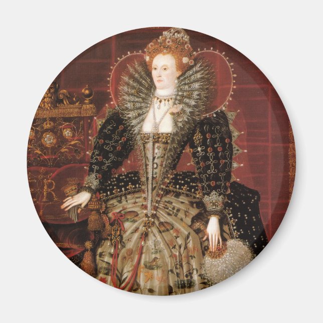 Queen Elizabeth I av England Magnet (Framsidan)