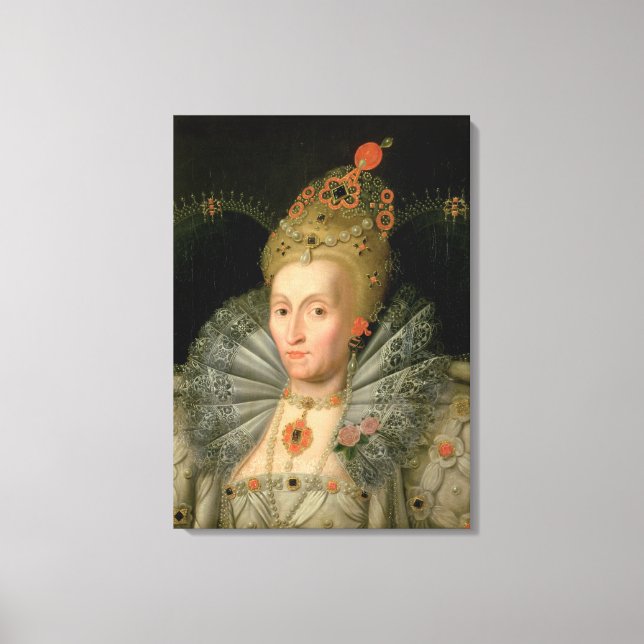Queen Elizabeth I (blåslängd porträtt) (se även Canvastryck (Framsida)
