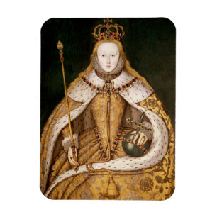 Queen Elizabeth I i Coronation Robes Magnet