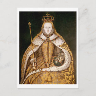 Queen Elizabeth I i Coronation Robes Vykort