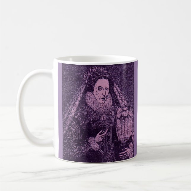 Queen Elizabeth I i lavender Kaffemugg (Vänster)