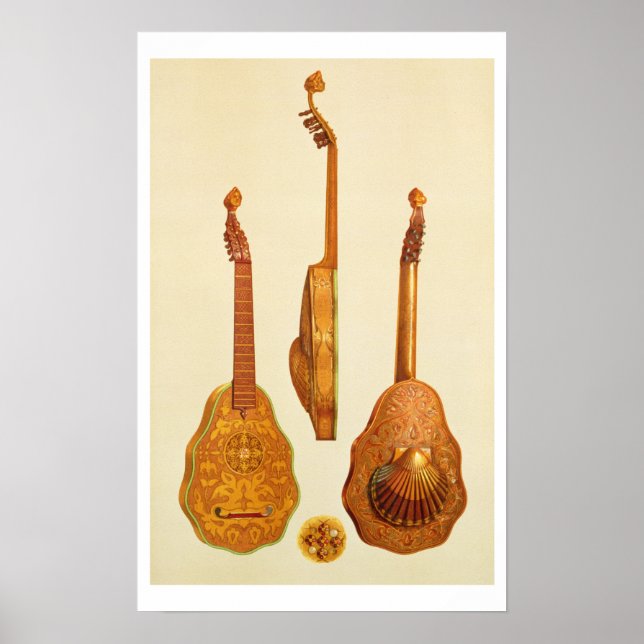 Queen Elizabeth I lute by John Ro, 1580, från M Poster (Framsidan)
