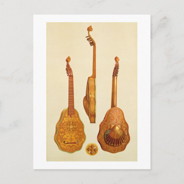 Queen Elizabeth I lute by John Ro, 1580, från M Vykort (Framsida)