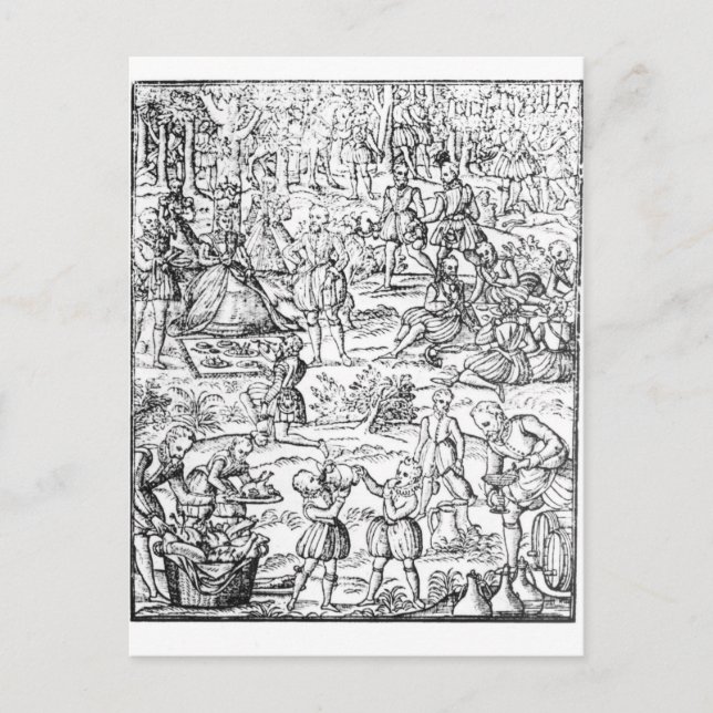 Queen Elizabeth I på Hunt Picnic Vykort (Framsida)