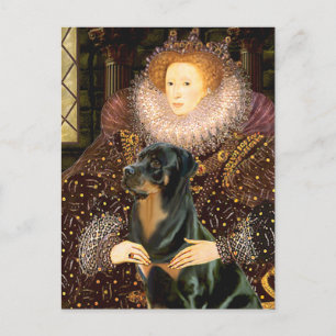 Queen Elizabeth I - Rottweiler Vykort